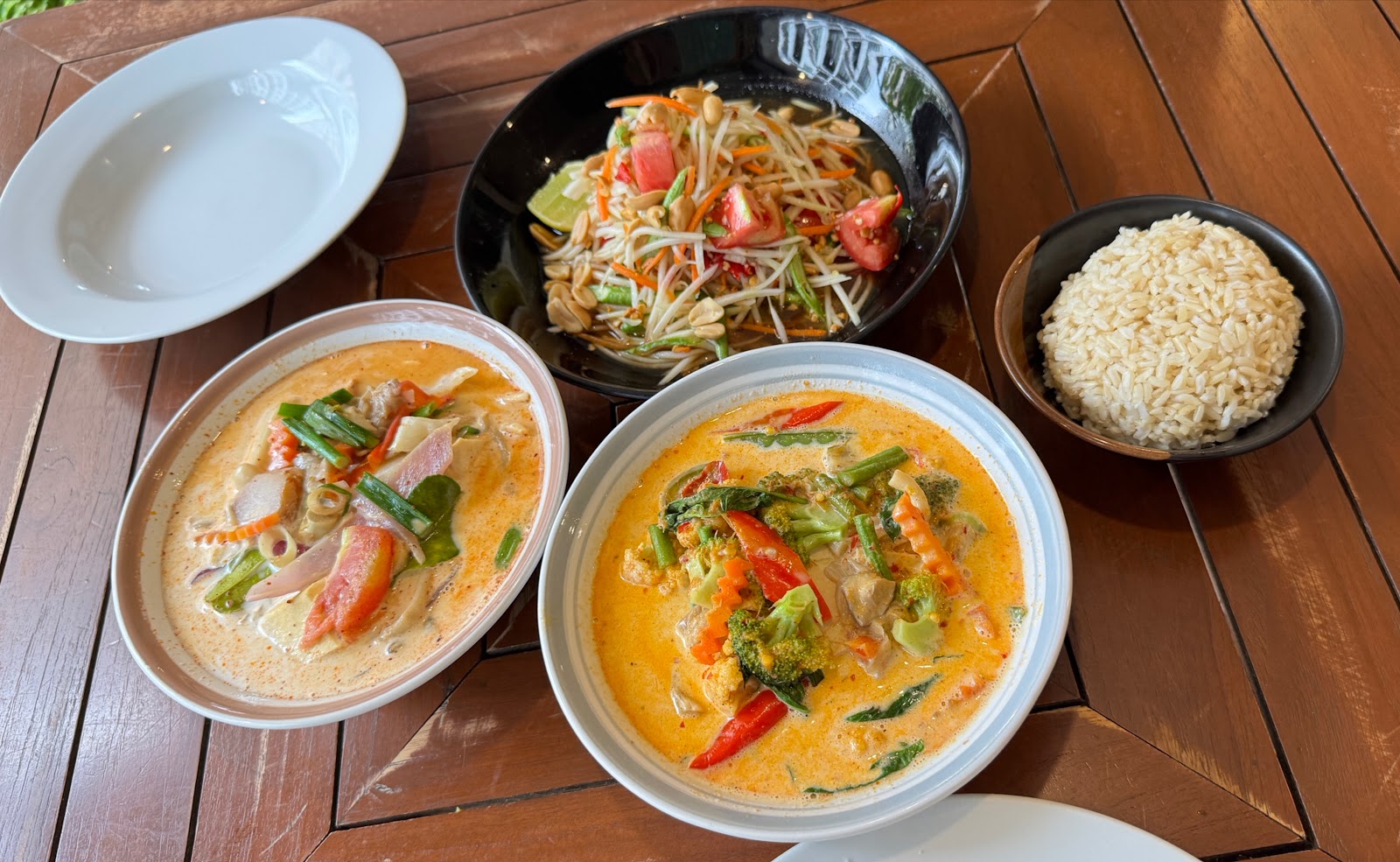 Thai vegetarian food at Anchan