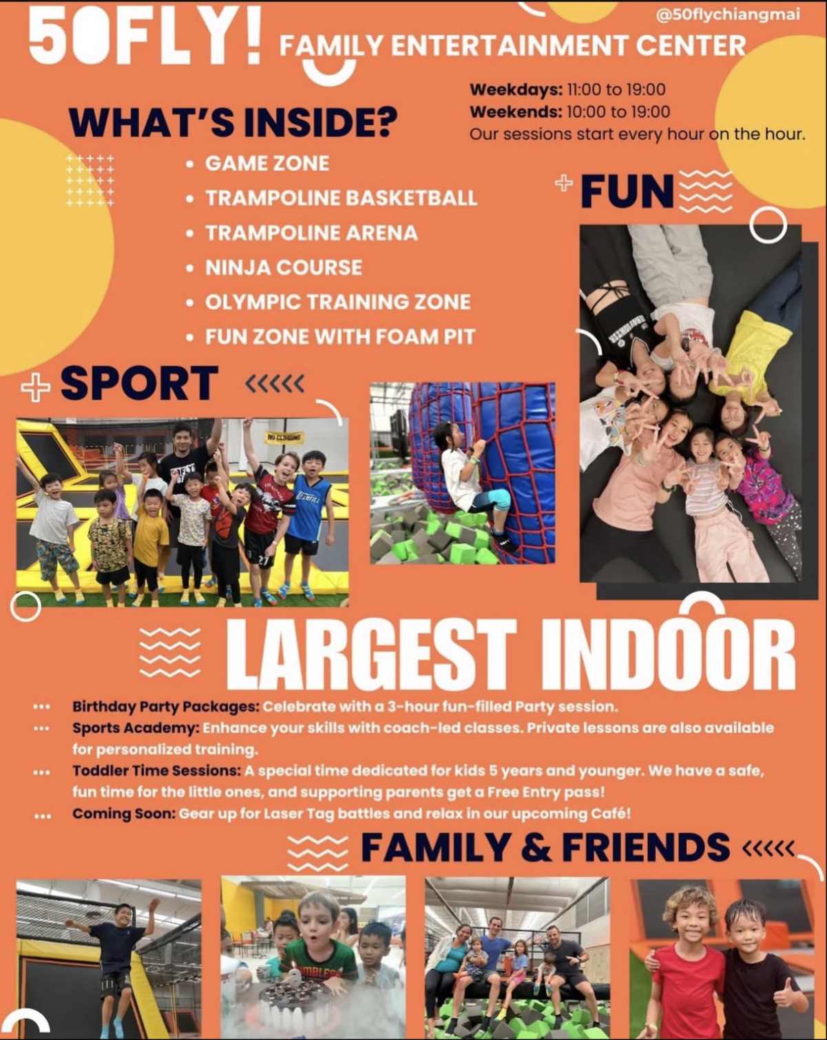 50FLY trampoline park, Chiang Mai