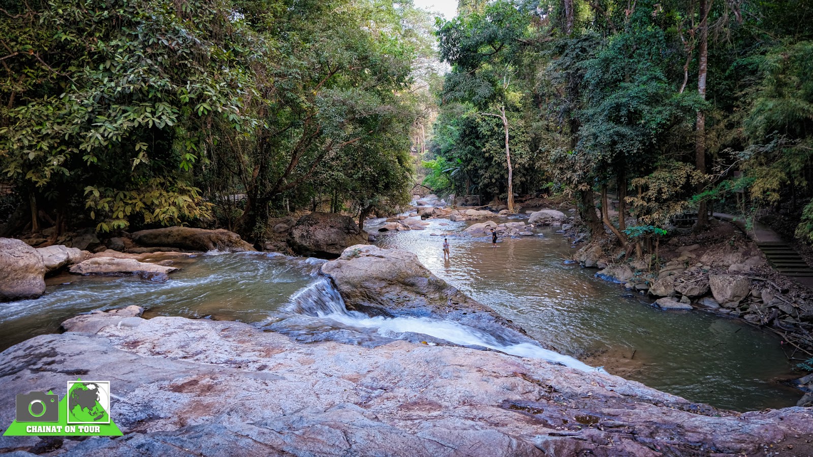 The tiered falls at Mae Sa