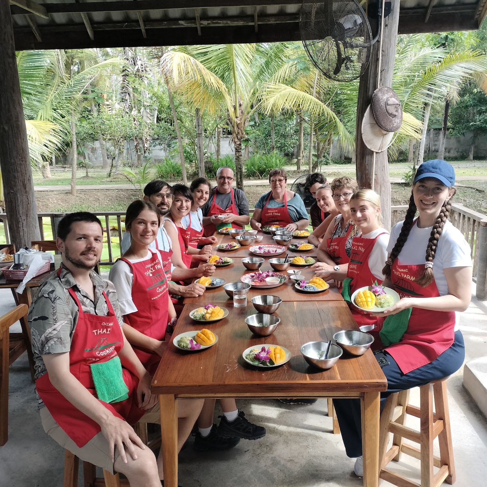 Fresh produce at Thai Farm Cooking School