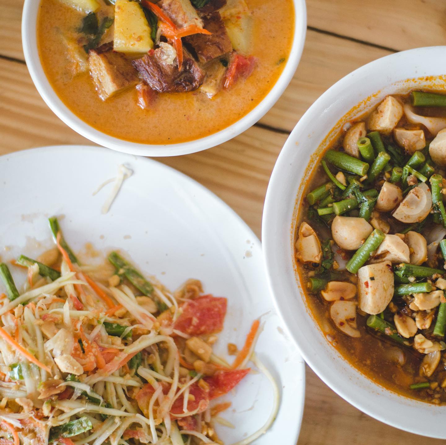 Dishes at Vegan Heaven