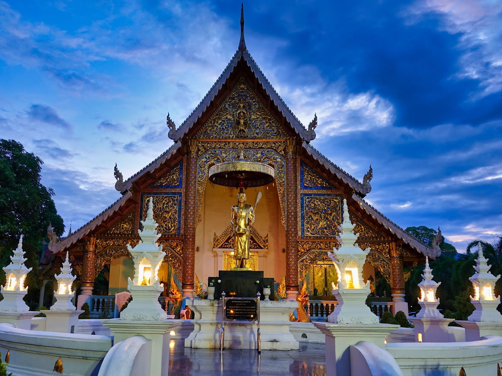 Golden temple detail at Wat Phra Singh