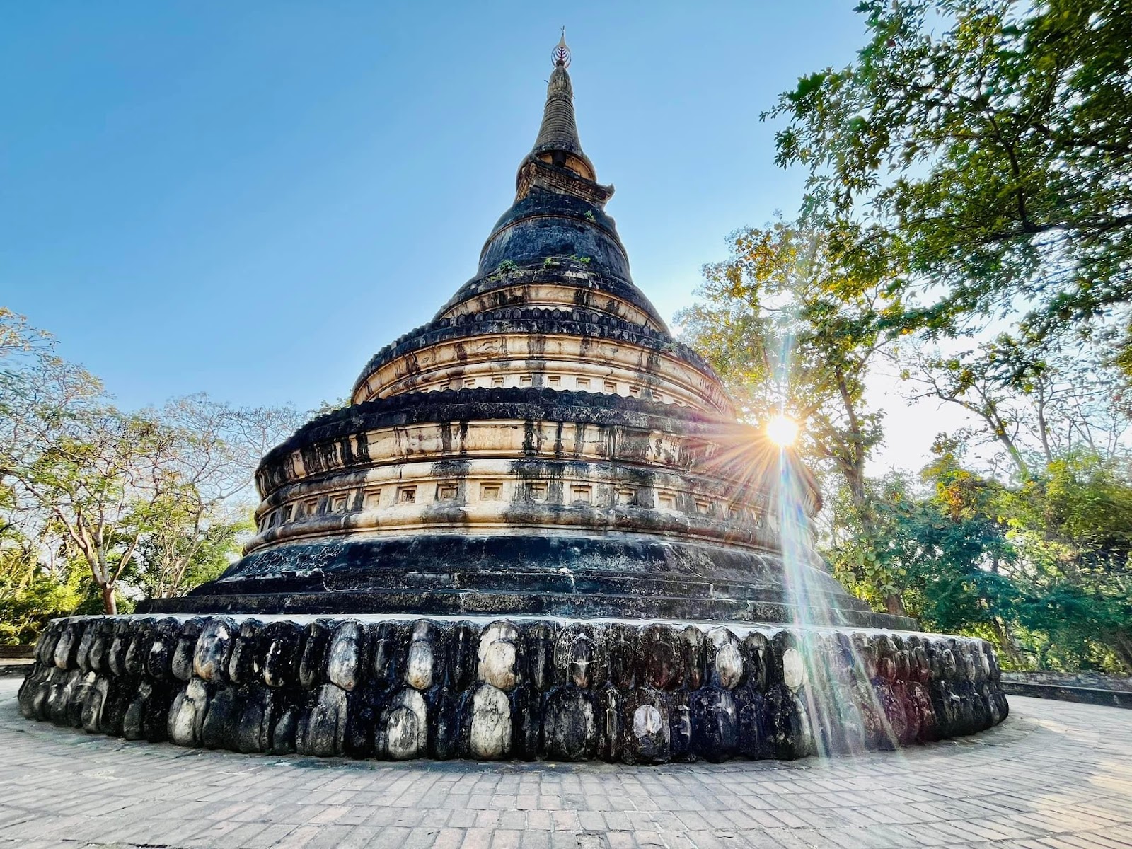 The brick tunnels of Wat Umong forest monastery