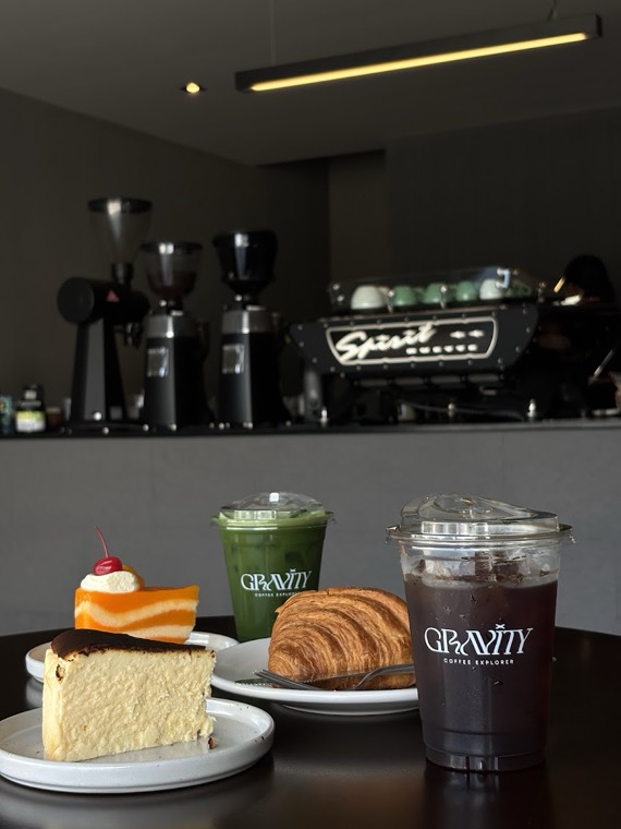 Coffee served at GRAVITY