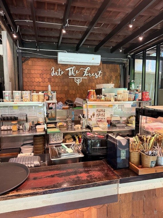 Interior of Into The Forest café, Krabi