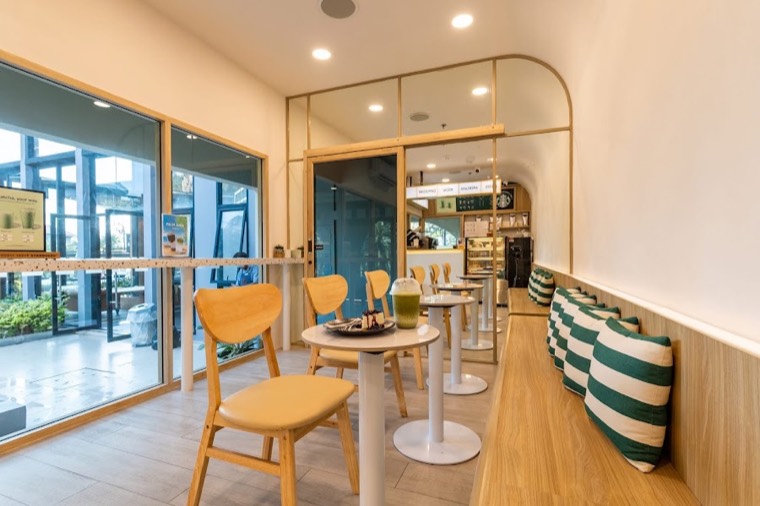 Matcha and coffee at Kai Coffee Bar