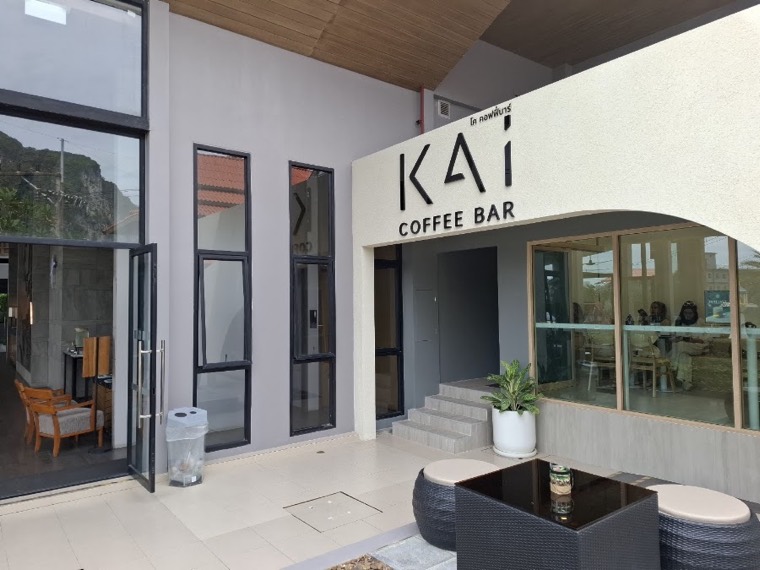 Seating and view at Kai Coffee Bar