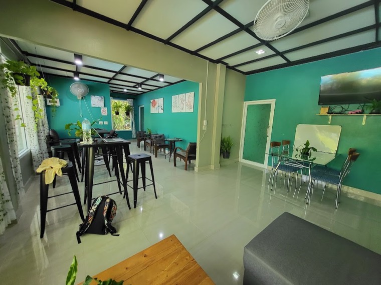 Interior of Klong Muang Wellness café